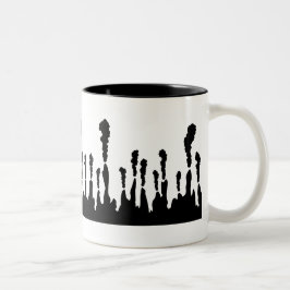 Caneca De Café Em Dois Tons Respiradouro hidrotermal do alto mar