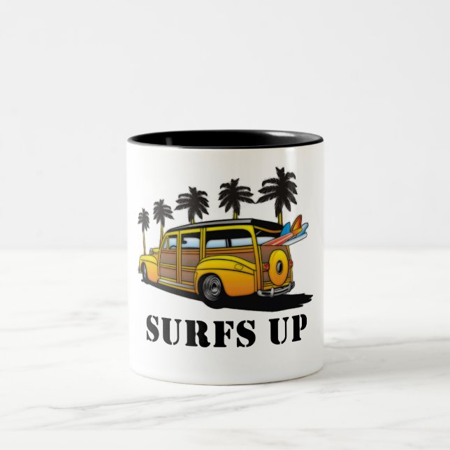 Caneca De Café Em Dois Tons ressacas acima (Centro)