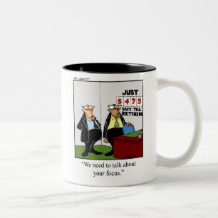 Caneca De Café Em Dois Tons Retirada Engraçada Humor Mug