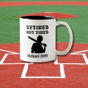 Caneca De Café Em Dois Tons Retirada não turada do beisebol