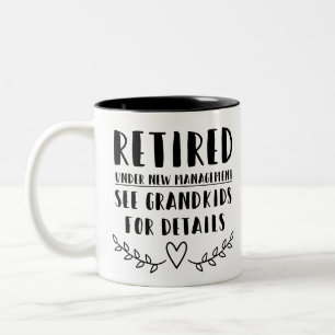 Caneca De Café Em Dois Tons Retirado Sob Novo Gerenciamento
