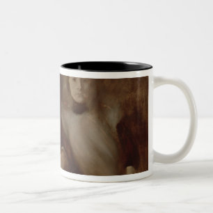 Caneca De Café Em Dois Tons Retrato de Alphonse Daudet