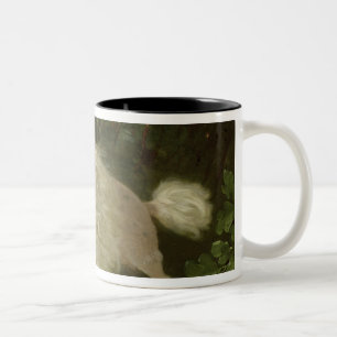 Caneca De Café Em Dois Tons Retrato de uma caniche
