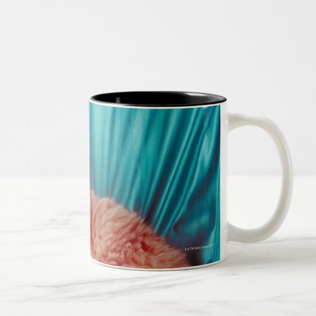 Caneca De Café Em Dois Tons Retrato do gato (Direita)