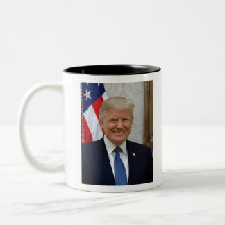 Caneca De Café Em Dois Tons Retrato presidencial oficial de Donald Trump