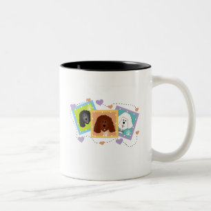 Caneca De Café Em Dois Tons Retratos de Cachorro Camisetas e presentes