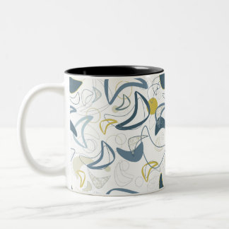 Caneca De Café Em Dois Tons Retro Boomerang!