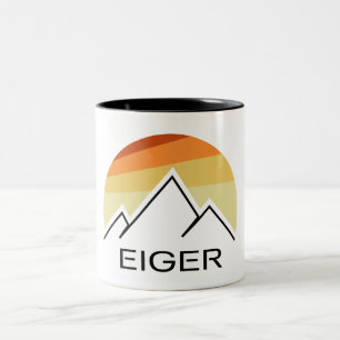 Caneca De Café Em Dois Tons Retro de Suiça Eiger