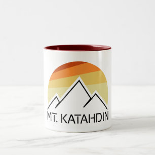 Caneca De Café Em Dois Tons Retro do Monte Katahdin