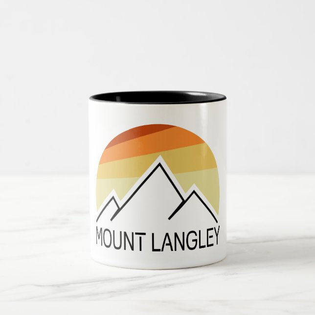 Caneca De Café Em Dois Tons Retro Monte Langley California (Centro)