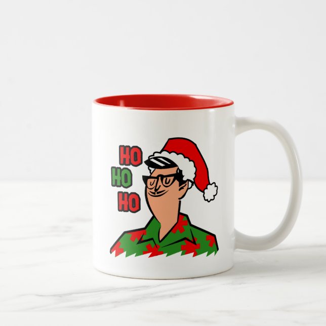 Caneca De Café Em Dois Tons Retro Myrtle Beach Cara Natal (Direita)