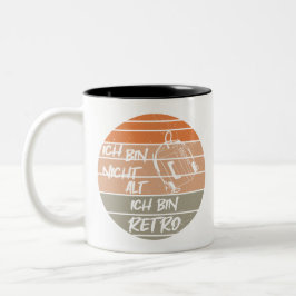 Caneca De Café Em Dois Tons retro nicht alt, kassenttenplayer