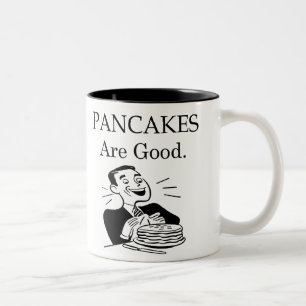 Caneca De Café Em Dois Tons Retro Pancakes Mug