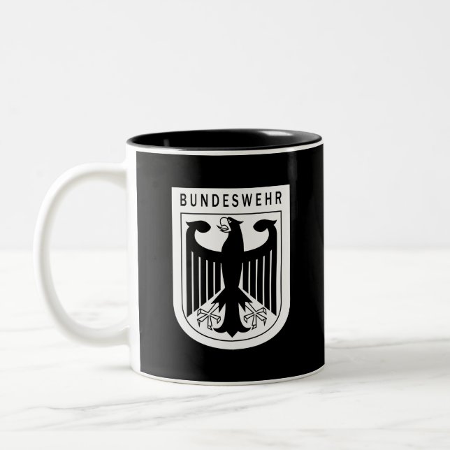 Caneca De Café Em Dois Tons Retro - República Federal da Alemanha Bundeswehr (Esquerda)