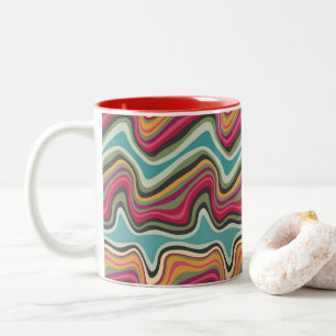 Caneca De Café Em Dois Tons retro-wave MANA