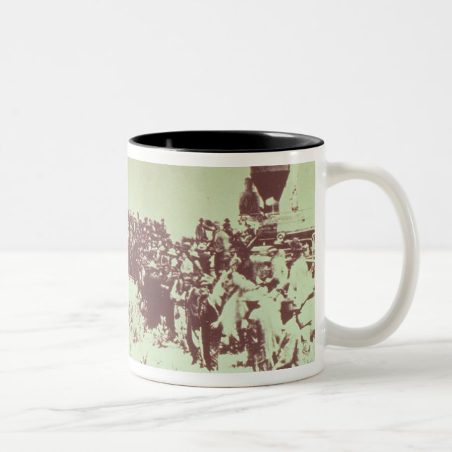 Caneca De Café Em Dois Tons Reunião da união pacífica e do Pacif central (Direita)