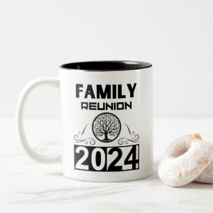 Caneca De Café Em Dois Tons Reunião Familiar 2024 Reunindo Famílias