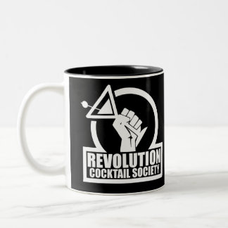 Caneca De Café Em Dois Tons RevCSLogo - Mug branco de café de dois tons