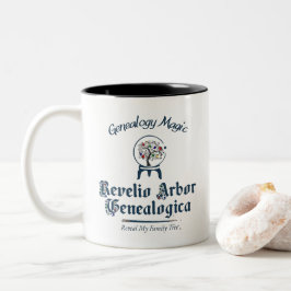 Caneca De Café Em Dois Tons Revelar Minha Árvore Genealógica