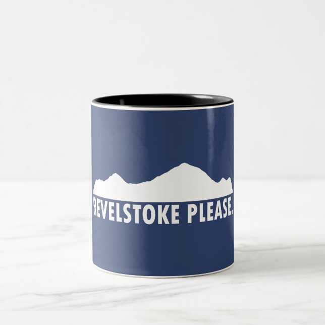 Caneca De Café Em Dois Tons Revelstoke por favor (Centro)