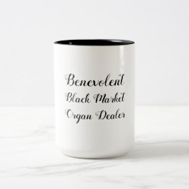 Caneca De Café Em Dois Tons Revendedor Benevolente de Órgãos do Mercado Negro