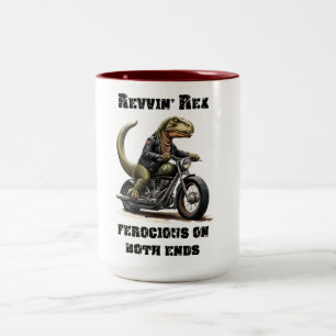 Caneca De Café Em Dois Tons Revvin' Rex Dinossaur