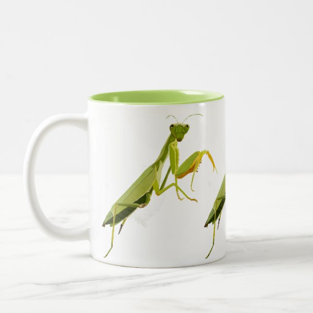 Caneca De Café Em Dois Tons Rezando Mantis (Esquerda)