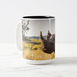 Caneca De Café Em Dois Tons Rhino 15 oz Mug