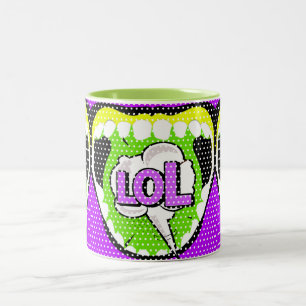 Caneca De Café Em Dois Tons Ria Alto