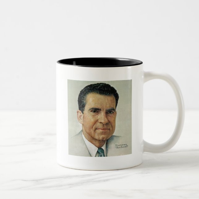 Caneca De Café Em Dois Tons Richard Milhouse Nixon (Direita)