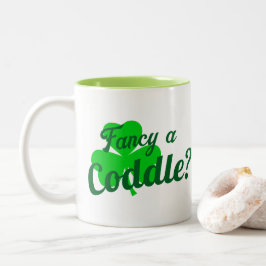 Caneca De Café Em Dois Tons Rico De Camisa A Coalhada Engraçado Irlandês Dizen