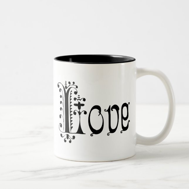 Caneca De Café Em Dois Tons Rico Loopy Love (Direita)