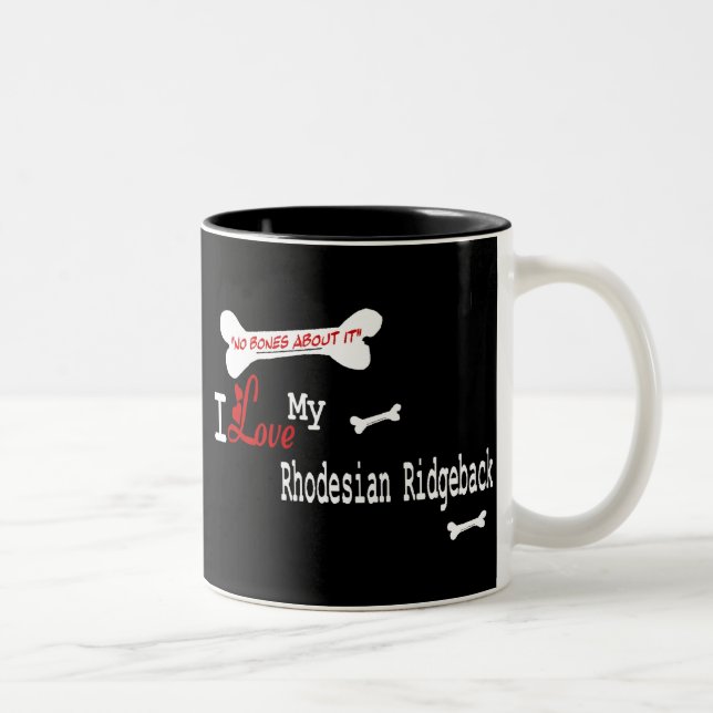Caneca De Café Em Dois Tons Ridgeback (I Love) (Direita)