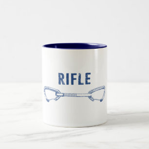 Caneca De Café Em Dois Tons Rifle Colorado Rock Escalando QuickDrake