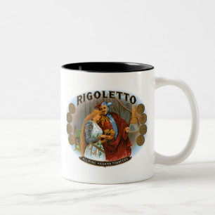 Caneca De Café Em Dois Tons Rigoletto All Fine Havana Tobaccos Cigar Label