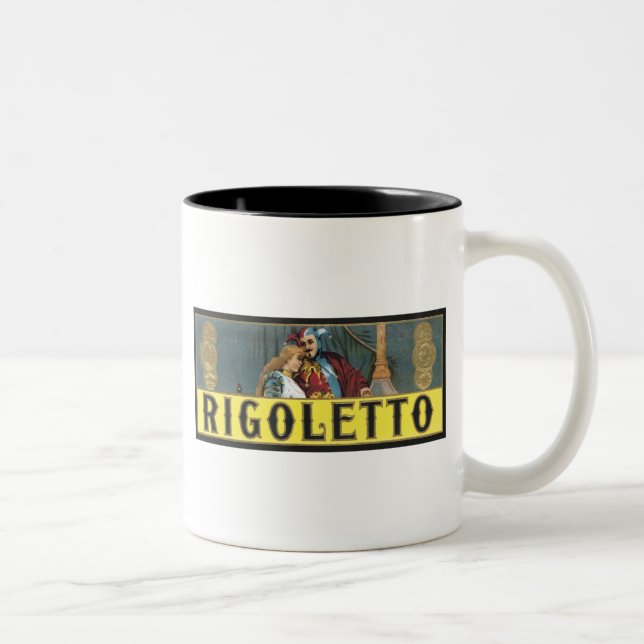 Caneca De Café Em Dois Tons Rigoletto Cigar Label (Direita)