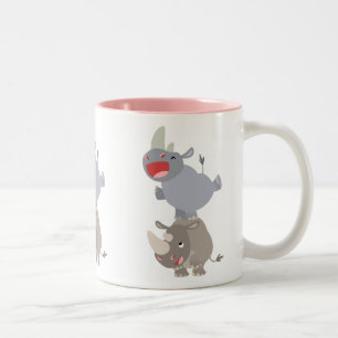 Caneca De Café Em Dois Tons Rinoceronte Rinoceronte de Leapfrog