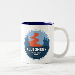 Caneca De Café Em Dois Tons Rio Allegheny Wild E Scenic