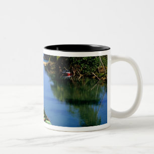Caneca De Café Em Dois Tons Rio Cênico perto de Ocho Rios na Jamaica