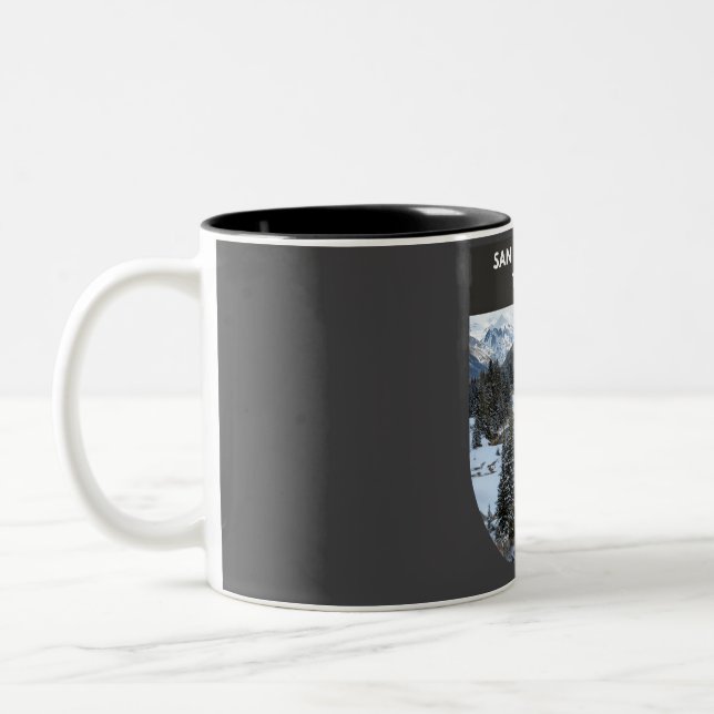 Caneca De Café Em Dois Tons Rio San Miguel - Telluride (Esquerda)