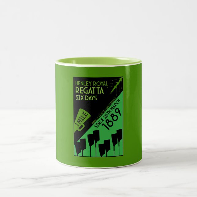 Caneca De Café Em Dois Tons Rio Thames Regatta (Centro)