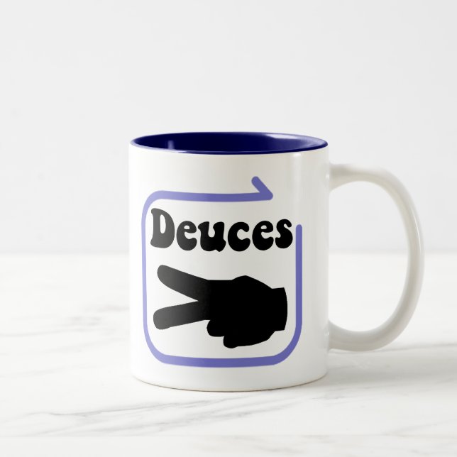Caneca De Café Em Dois Tons Riyah-Li projeta empates (Direita)