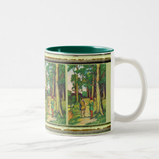 Caneca De Café Em Dois Tons Robin Hood e John pequeno