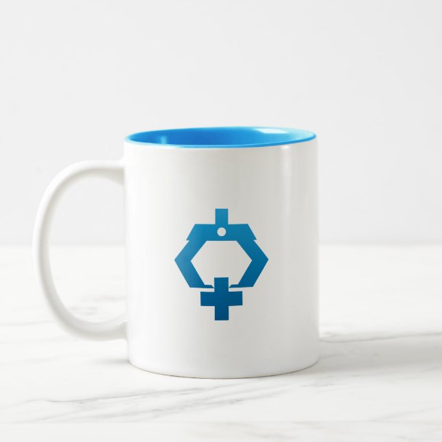 Caneca De Café Em Dois Tons Robot-B (Esquerda)