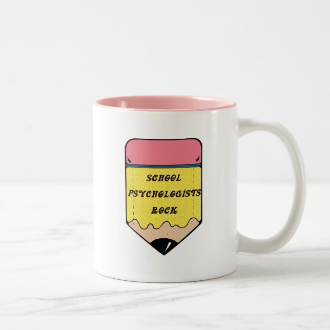 CANECA DE CAFÉ EM DOIS TONS ROCHA DO PSICÓLOGO DA ESCOLA (Direita)