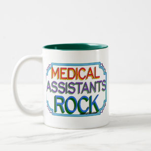 Caneca De Café Em Dois Tons Rocha dos assistentes médicos