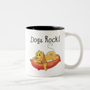 Caneca De Café Em Dois Tons Rocha dos cães