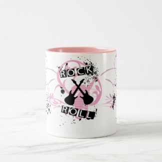 Caneca De Café Em Dois Tons Rock and roll