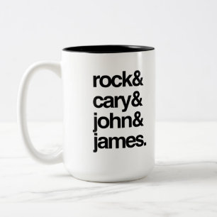 Caneca De Café Em Dois Tons Rock Cary John e James