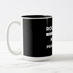 Caneca De Café Em Dois Tons Rock Star Claramente Disfarçada Como Enfermeira